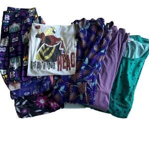 LulaRoe Bundle Women Size 3XL Dresses Leggings Top Disney Prints